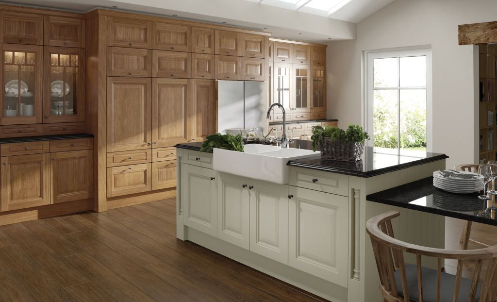 Image showing Classic Kitchens style kitchen with cabinets and appliances