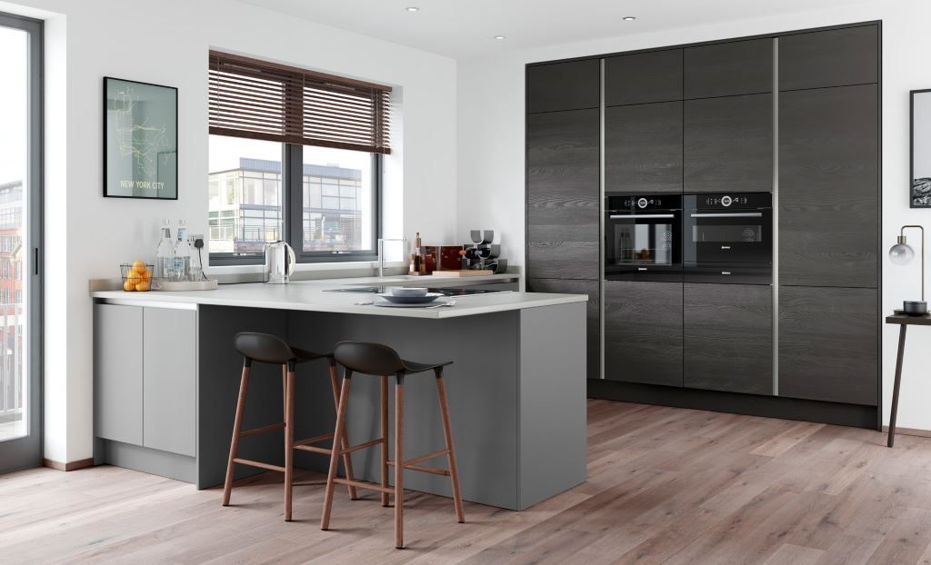 Image showing Modern Kitchens style kitchen with cabinets and appliances